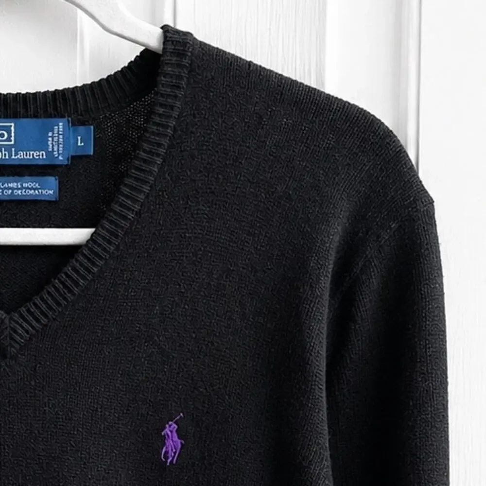 Vintage Polo Ralph Lauren Lambswool V-Neck Sweater